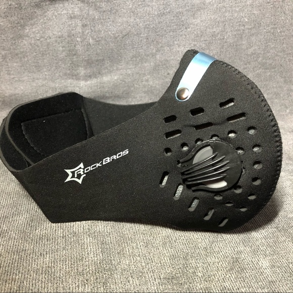 Outdoor facemask w/filter black neoprene washable - Picture 7 of 11